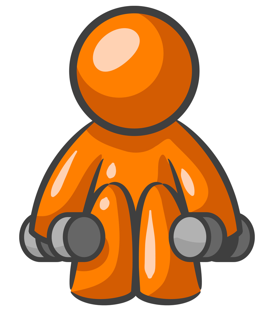Orange Man Small Weights