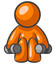 Orange Man Small Weights
