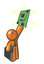 Orange Man with Server Mother Board