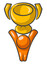 Orange Man Victorious Trophy