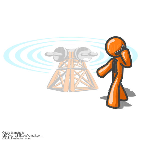 Orange Man Cellular Tower #24074