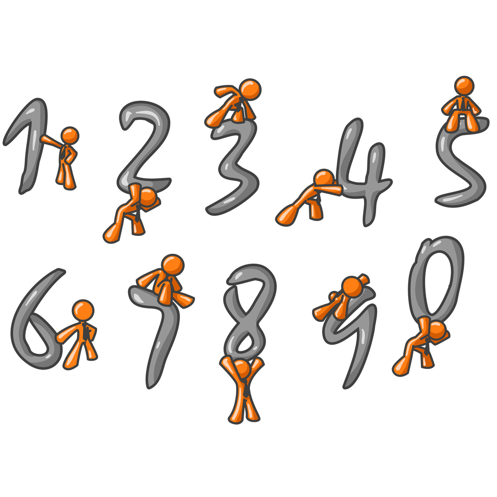 Orange Man Number set