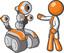 Orange Person Robotics Technician