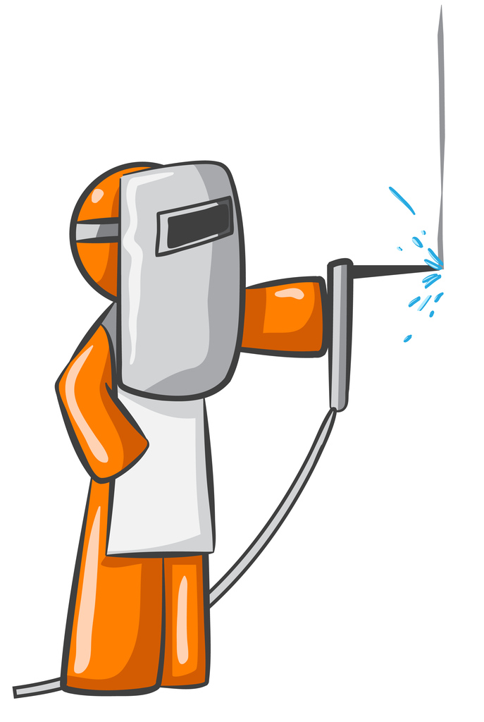 Orange Person Welder