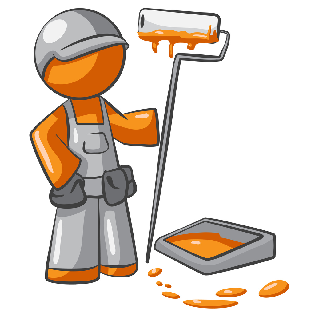 Orange Person Painting Professional