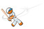 Orange Person Baseball Player