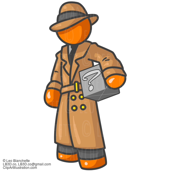 Orange Detective With Box #24210