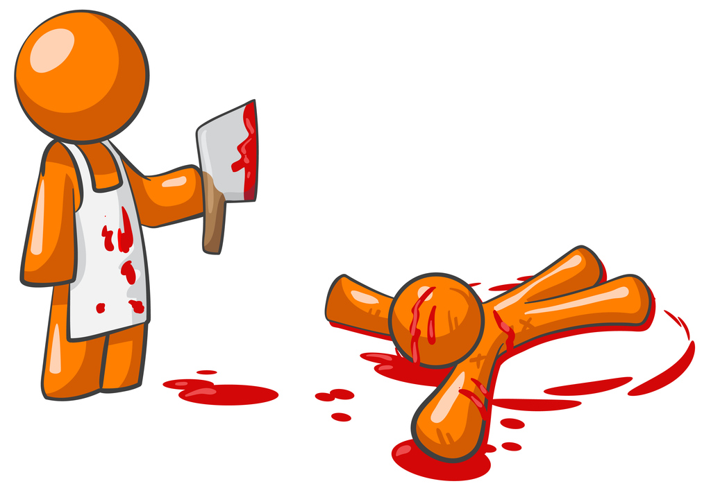 Orange Person Killer Butcher