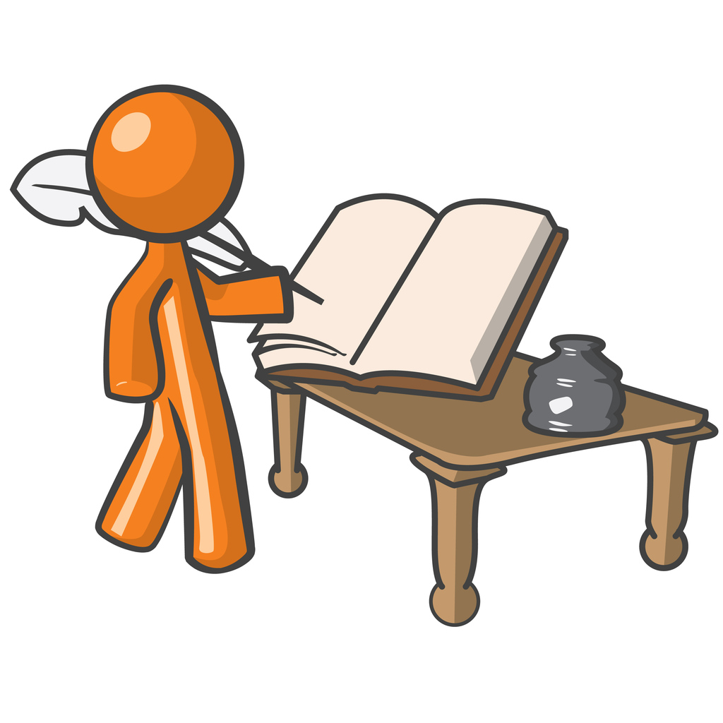 Orange Person Classic Writer