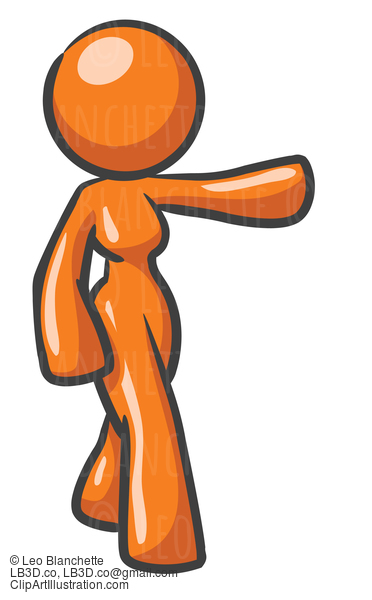 Design Mascot Woman Presenting #24246