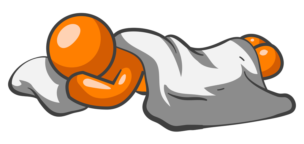 Orange Man Sleeping