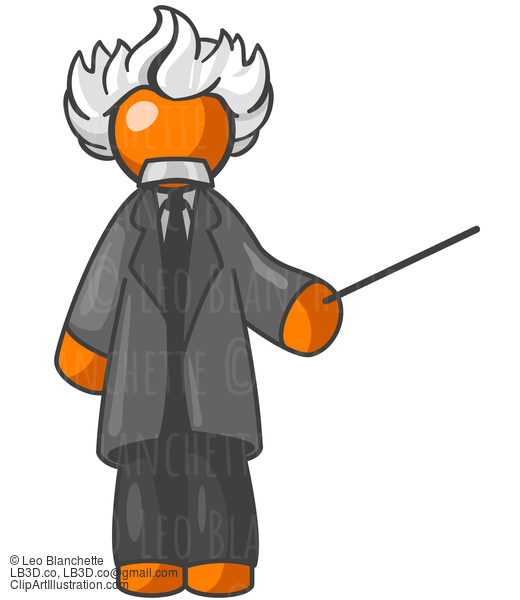 Orange Man Einstein #24290