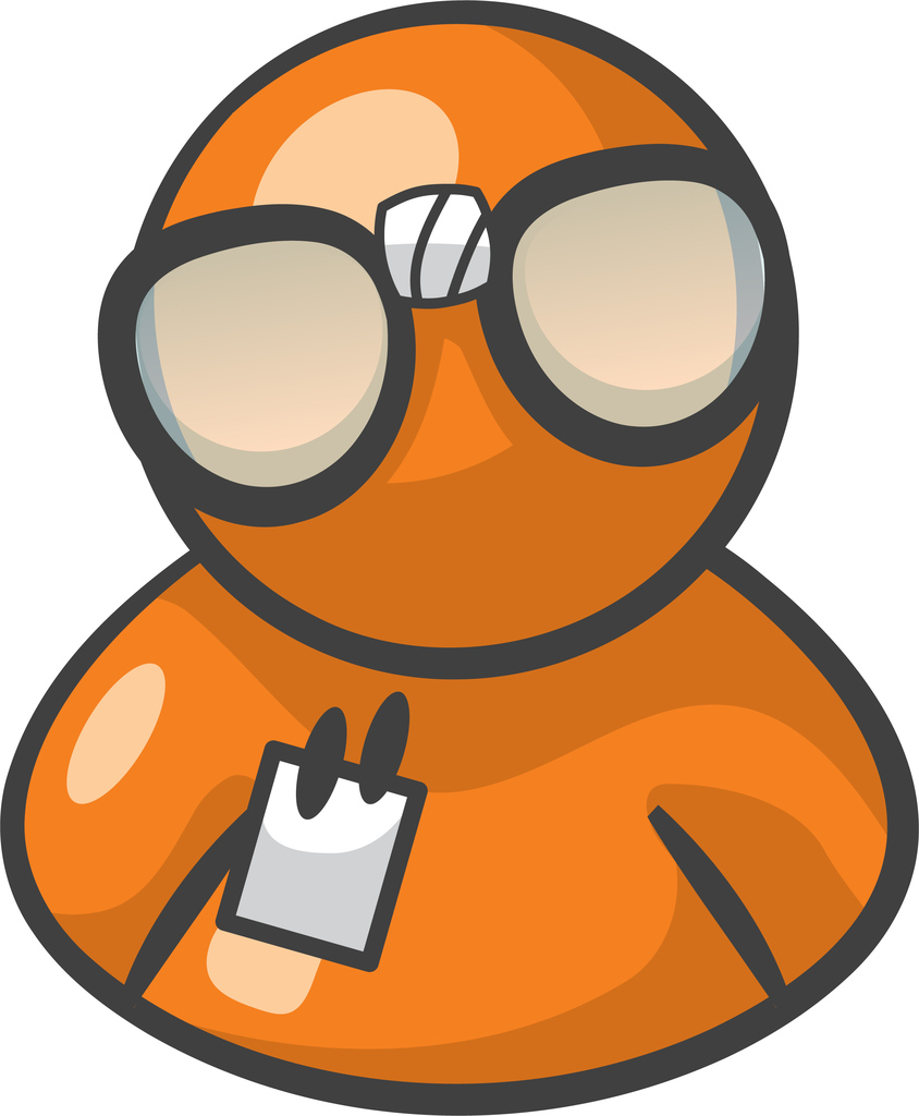 Orange Person Nerd