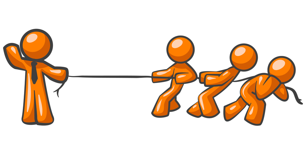 Orange Man Tug of War