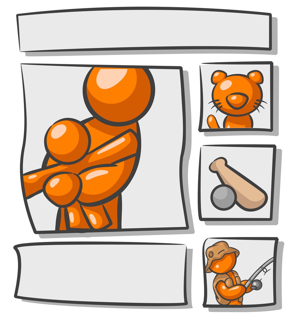 Orange Man Scrap Book Photo Album