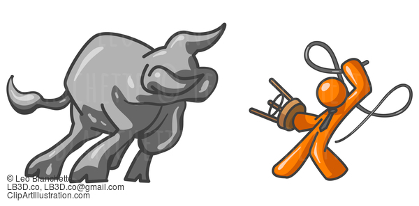 Orange Man Bull Tamer #24360
