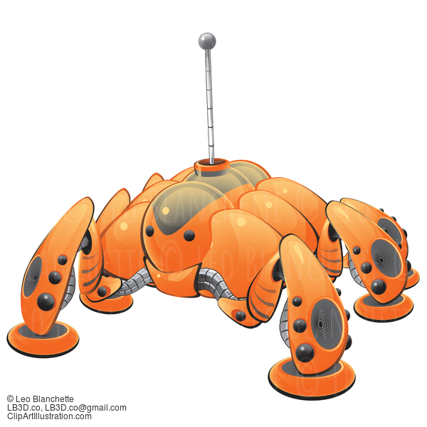 Orange Robot Bug #23673