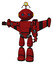Cyborg containing oval wide head and blue led eyes and minibot ornament and light chest exoshielding and prototype exoplate chest and stellar jet wing rocket pack and light leg exoshielding. Dark red.