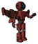 Bot containing digital display head and x face and light chest exoshielding and prototype exoplate chest and stellar jet wing rocket pack and prototype exoplate legs. Grunge matted orange.