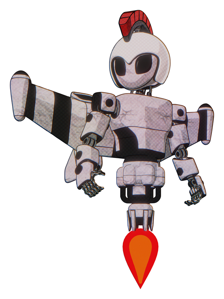 Cyborg containing grey alien style head and black eyes and galea roman soldier ornament and helmet and light chest exoshielding and prototype exoplate chest .