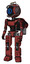 Mech containing digital display head and large eye and led and protection bars and light chest exoshielding and ultralight chest exosuit and rocket pack and prototype exoplate legs.
