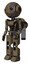 Bot containing round head and maru eyes and head light gadgets and light chest exoshielding and ultralight chest exosuit and rocket pack and prototype exoplate legs. Desert tan painted.