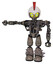 Bot containing grey alien style head and yellow eyes with blue pupils and galea roman soldier ornament and helmet and heavy upper chest and no chest plating and light leg exoshielding .