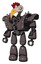 Bot containing bird skull head and white eyeballs and chicken design and heavy upper chest and heavy mech chest and shoulder spikes and light leg exoshielding. Light brown.