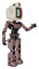 Droid containing old computer monitor and please stand by pixel design and retro-futuristic webcam and light chest exoshielding and ultralight chest exosuit and prototype exoplate legs.