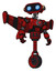 Bot containing dual retro camera head and cute retro robo head and yellow head leds and light chest exoshielding and red energy core and stellar jet wing rocket pack and unicycle wheel.