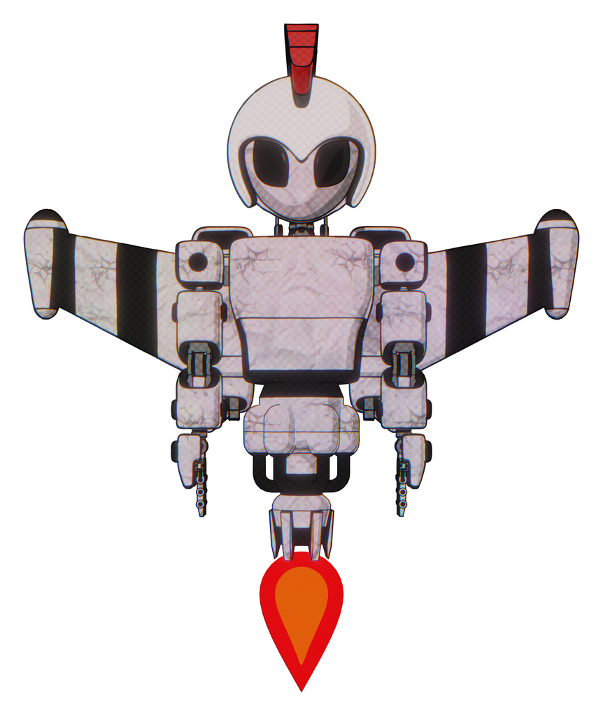 Cyborg containing grey alien style head   and   black eyes   and   galea roman soldier ornament   and   helmet   and   light chest exoshielding   and   prototype exoplate chest  .