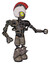 Bot containing grey alien style head and yellow eyes with blue pupils and galea roman soldier ornament and helmet and heavy upper chest and no chest plating and light leg exoshielding .