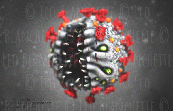 Funny Corona Virus Monster Concept #20920