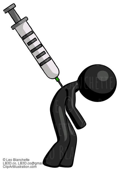 Black Design Mascot Man Killed By Drugs, Syringe Stabbing In Back #10625