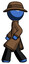 Blue Detective man walking left side view