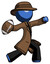 Blue Detective Man throwing football