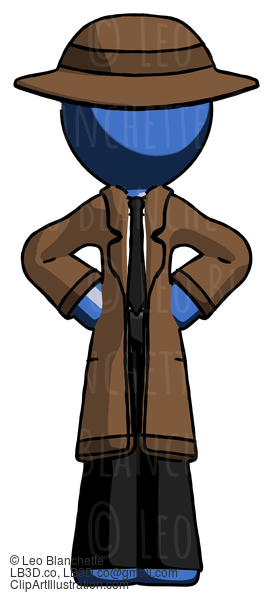 Blue Detective Man Hands On Hips #3841