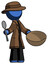 Blue Detective Man with empty bowl and spoon ready to make something