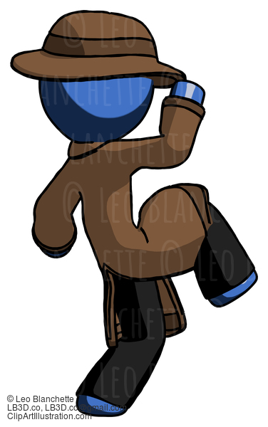 Blue Detective Man Kick Pose Start #3880