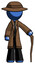Blue Detective Man standing with hiking stick