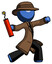 Blue Detective Man throwing dynamite