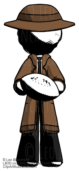 Ink Detective Man Giving Football To You #720