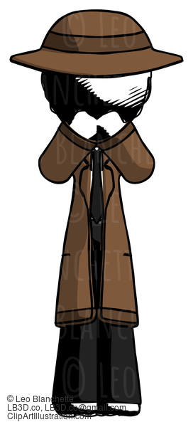 Ink Detective Man Laugh, Giggle, Or Gasp Pose #810