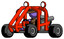 Purple Detective Man riding sports buggy side angle view
