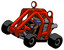 Purple Detective Man riding sports buggy side top angle view