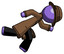 Purple Detective Man running while falling down