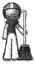 Sketch Football Player Man standing with broom cleaning services
