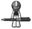 Sketch Football Player Man weightlifting a giant pen