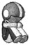 Sketch Football Player Man Sitting with Head Down Facing Angle Right