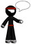 Ink Ninja Warrior Man with word bubble talking chat icon